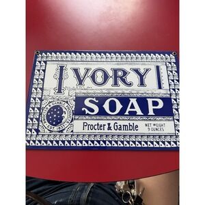Porcelain Sign IVORY SOAP Andy Rooney  12 X 8 Advertising
